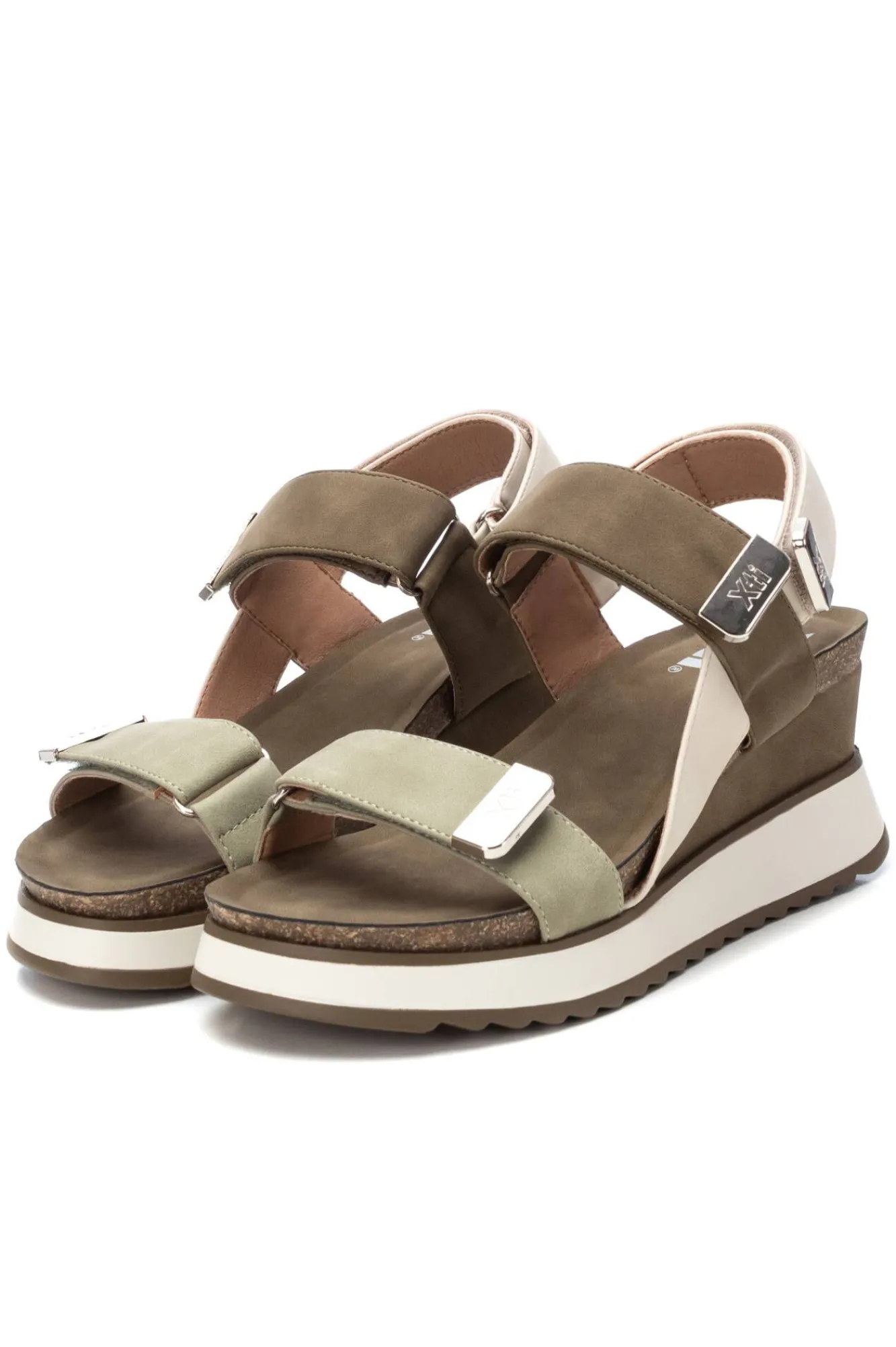 Xti Sandalias Con Cuna Kaki Sale