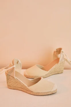 Women'secret Sandalias Cuna Beige Nude New