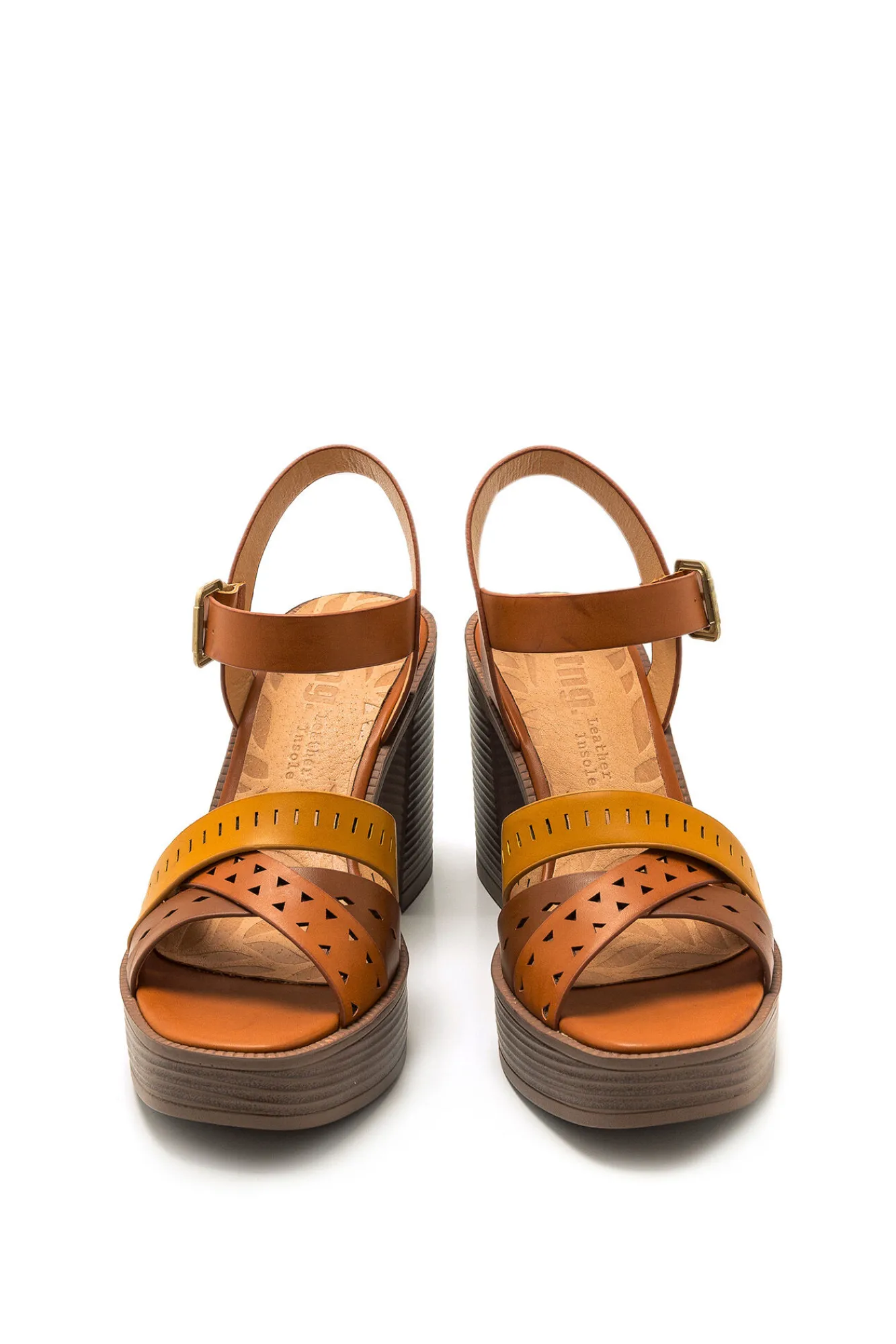 Mustang Sandalias De Tacon New 67 Marron Medio Online