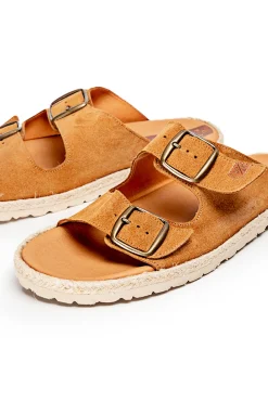 Popa Sandalias Icacos Serraje Cuero Marron Clearance