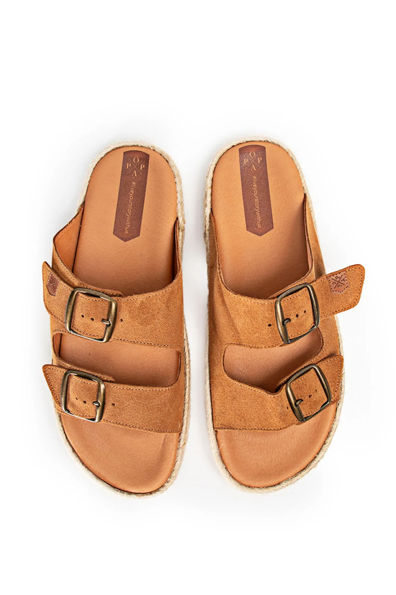 Popa Sandalias Icacos Serraje Cuero Marron Clearance