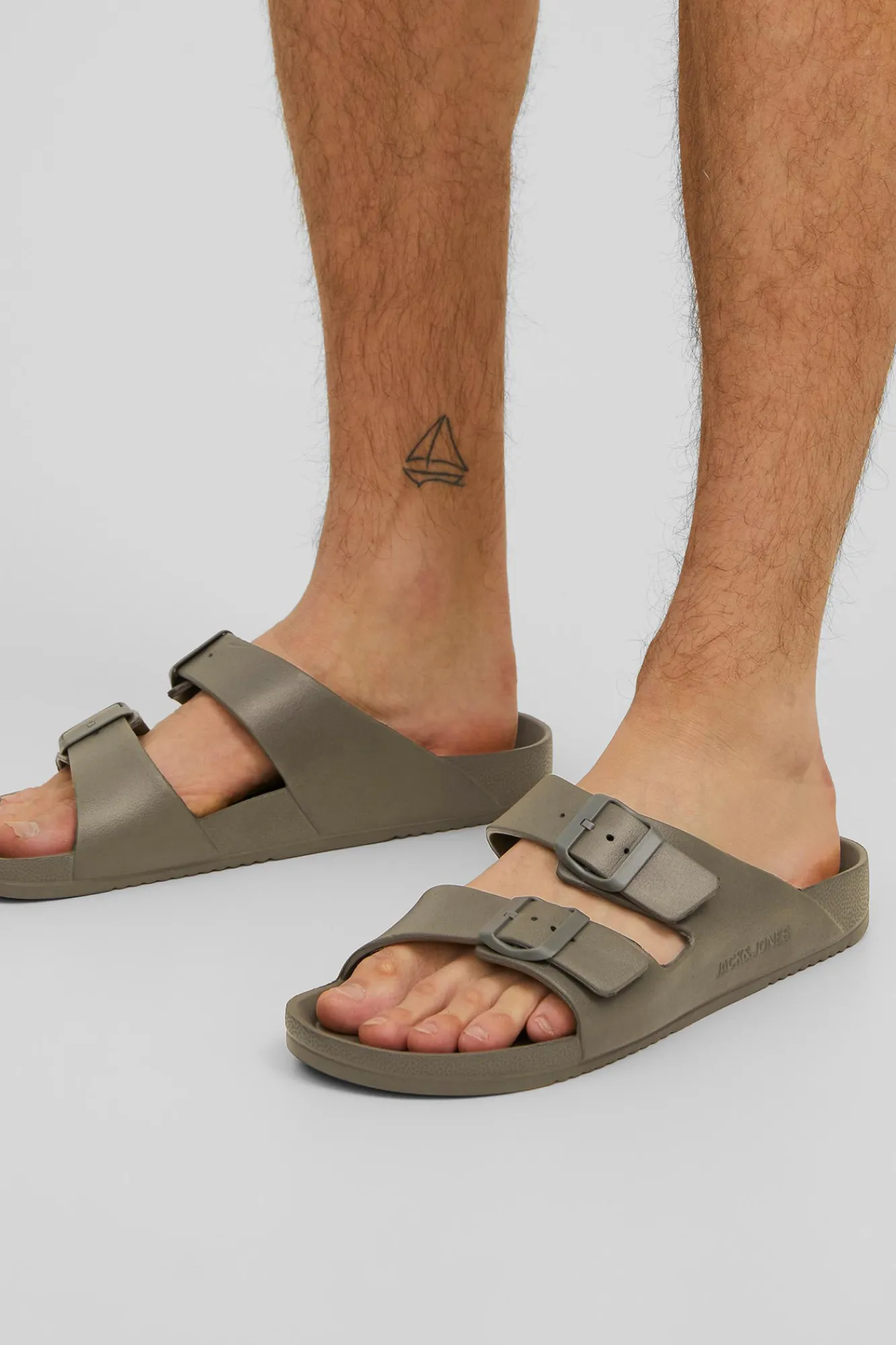 Jack & Jones Sandalias Slip On Monocolor Verde Best