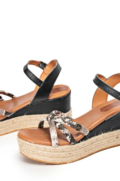 Popa Sandalias Tampa Gilda Taupe Estampado Gris Sale