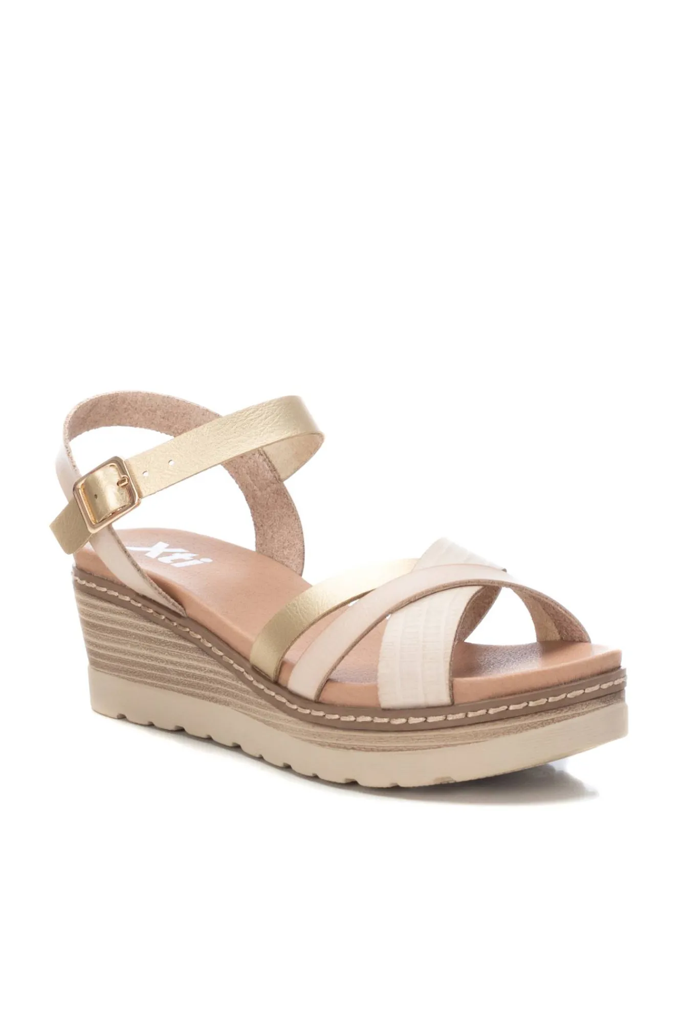 Xti Sandalias Tiras Cruzadas Marfil Clearance