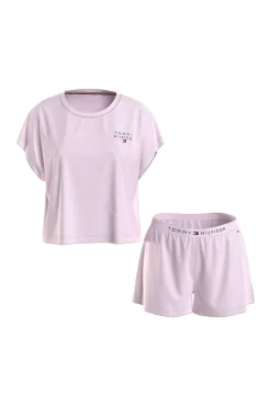 * Set De Pijama Corto Rosa Outlet