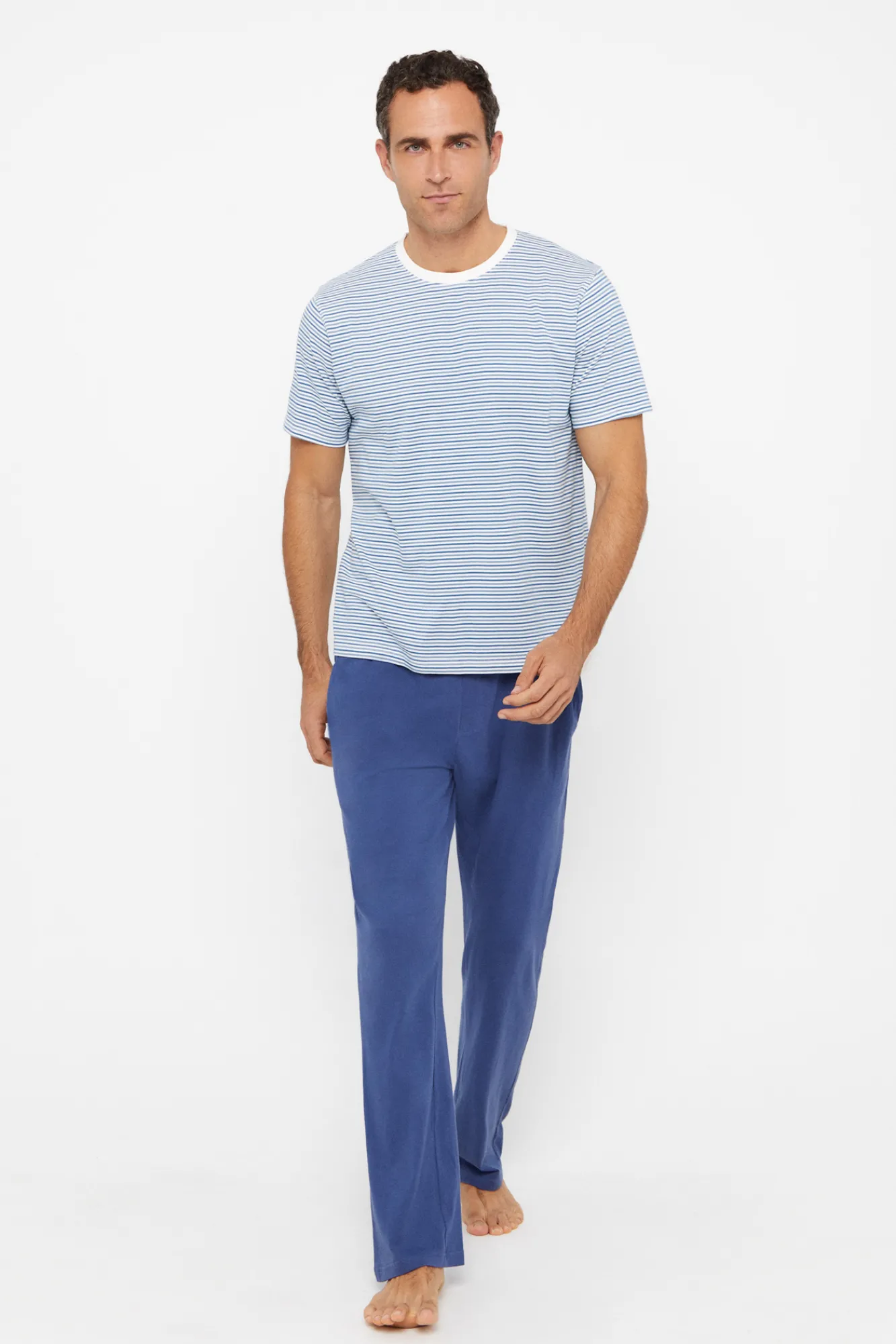 Cortefiel Set De Pijama Punto Azul Clearance