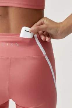 Born Living Yoga Short Daira Pink Peach/White Rosa