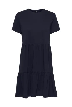 Only Short Regular Fit V-Neck Dress Azul Medio Hot