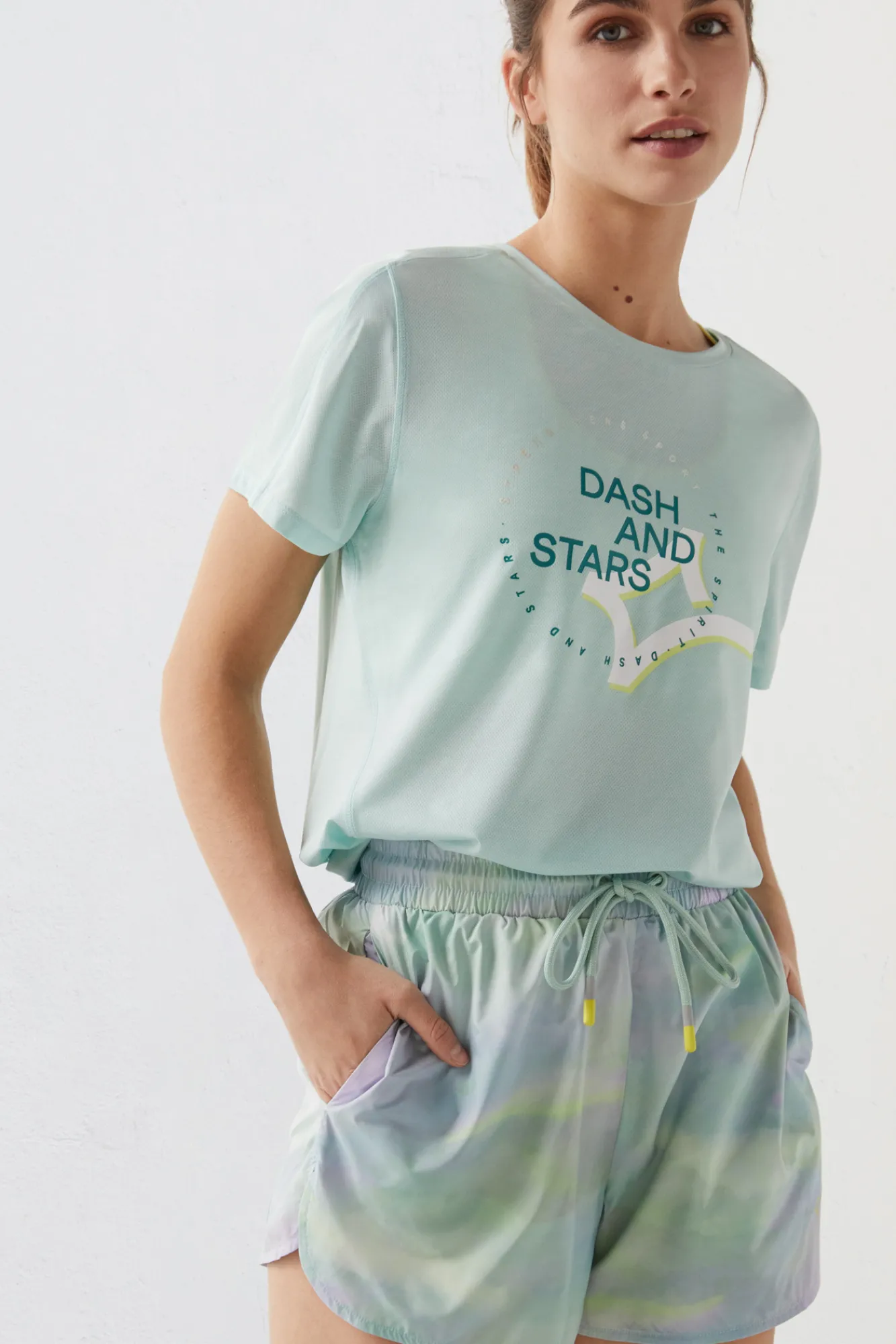 Dash and Stars Short Tecnico Estampado New