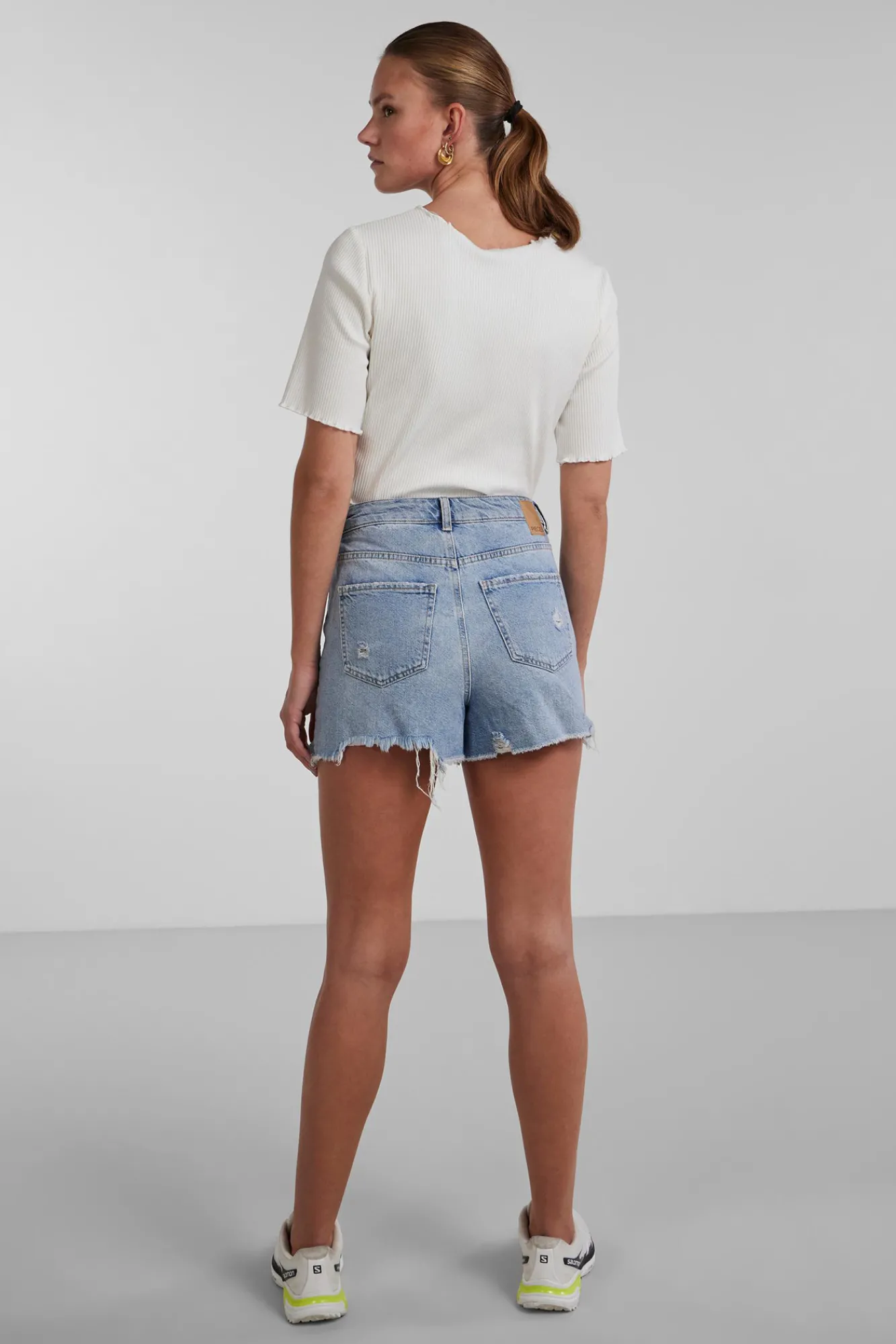Pieces Short Vaquero Azul Claro New