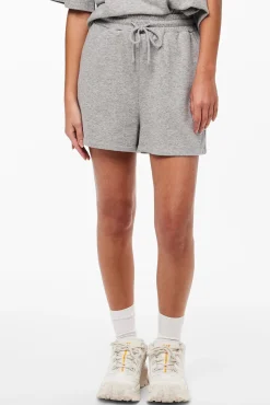 Pieces Shorts De Algodon. Gris Claro Clearance