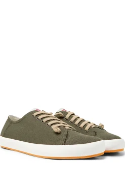 Camper Sneakers Grises De Tejido Para Hombre. Verde Hot