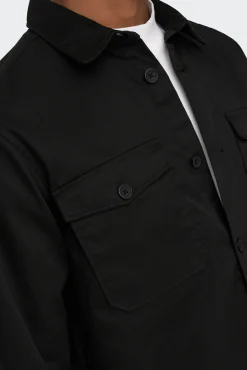 Only & Sons Sobrecamisa Negro New