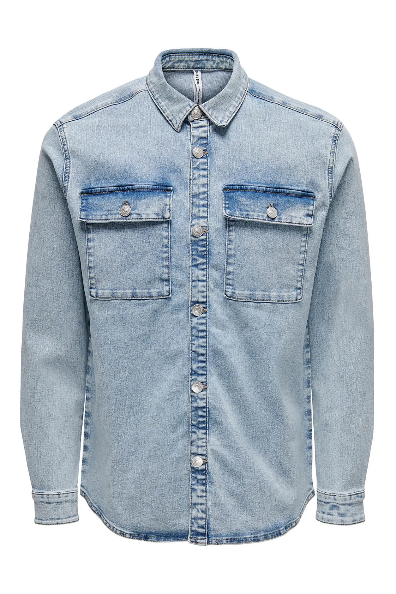 Only & Sons Sobrecamisa Azul Claro Best