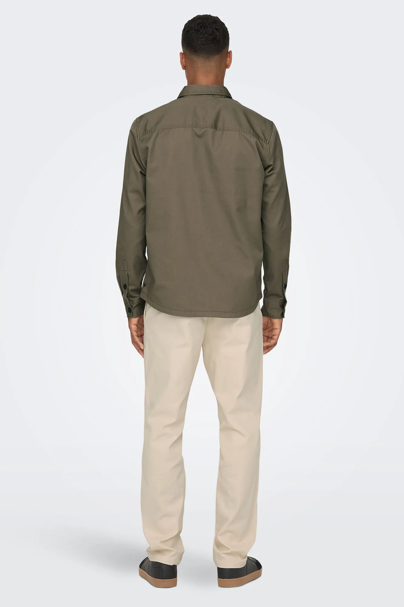 Only & Sons Sobrecamisa Marron Medio