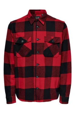 Only & Sons Sobrecamisa Rojo Sale