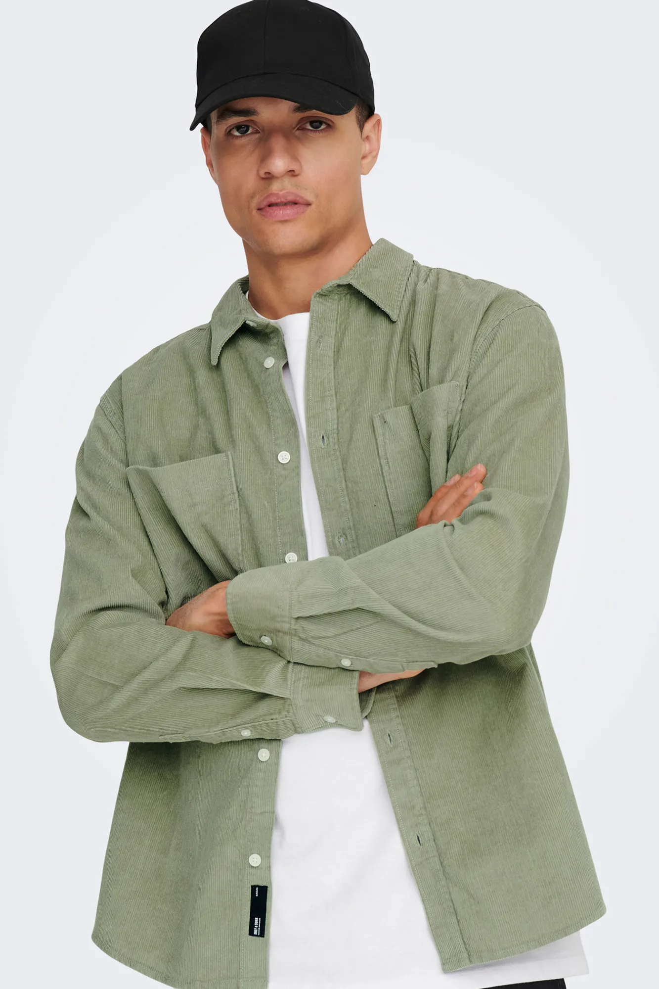 Only & Sons Sobrecamisa Verde Clearance