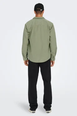 Only & Sons Sobrecamisa Verde Clearance