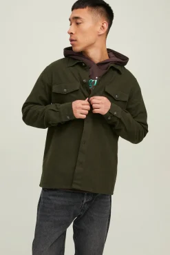 Jack & Jones Sobrecamisa Bolsillos Verde Clearance