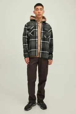 Jack & Jones Sobrecamisa Bolsillos Gris Medio