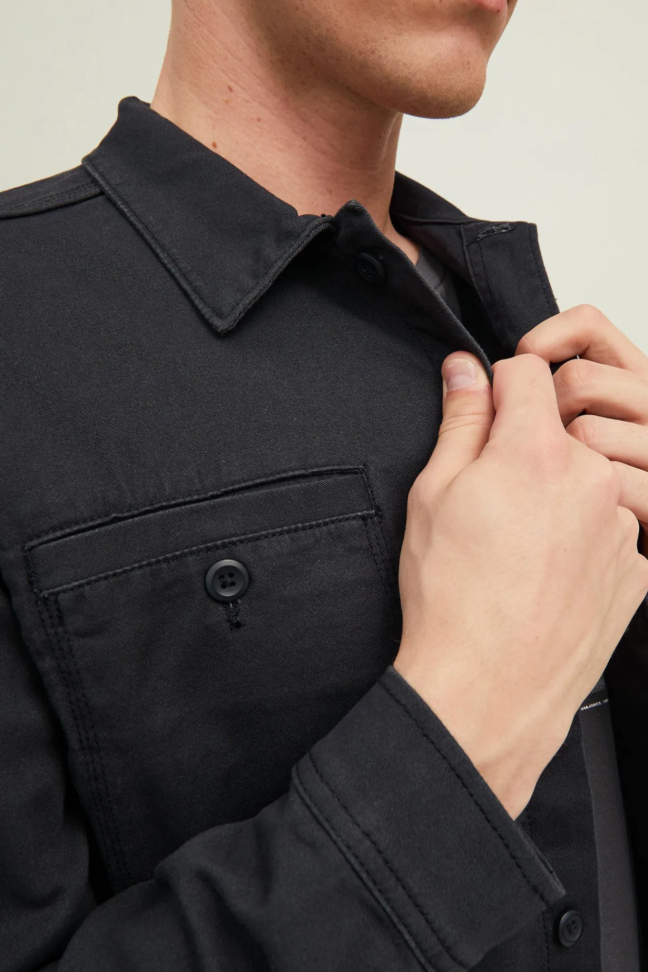 Jack & Jones Sobrecamisa Informal Negro Best