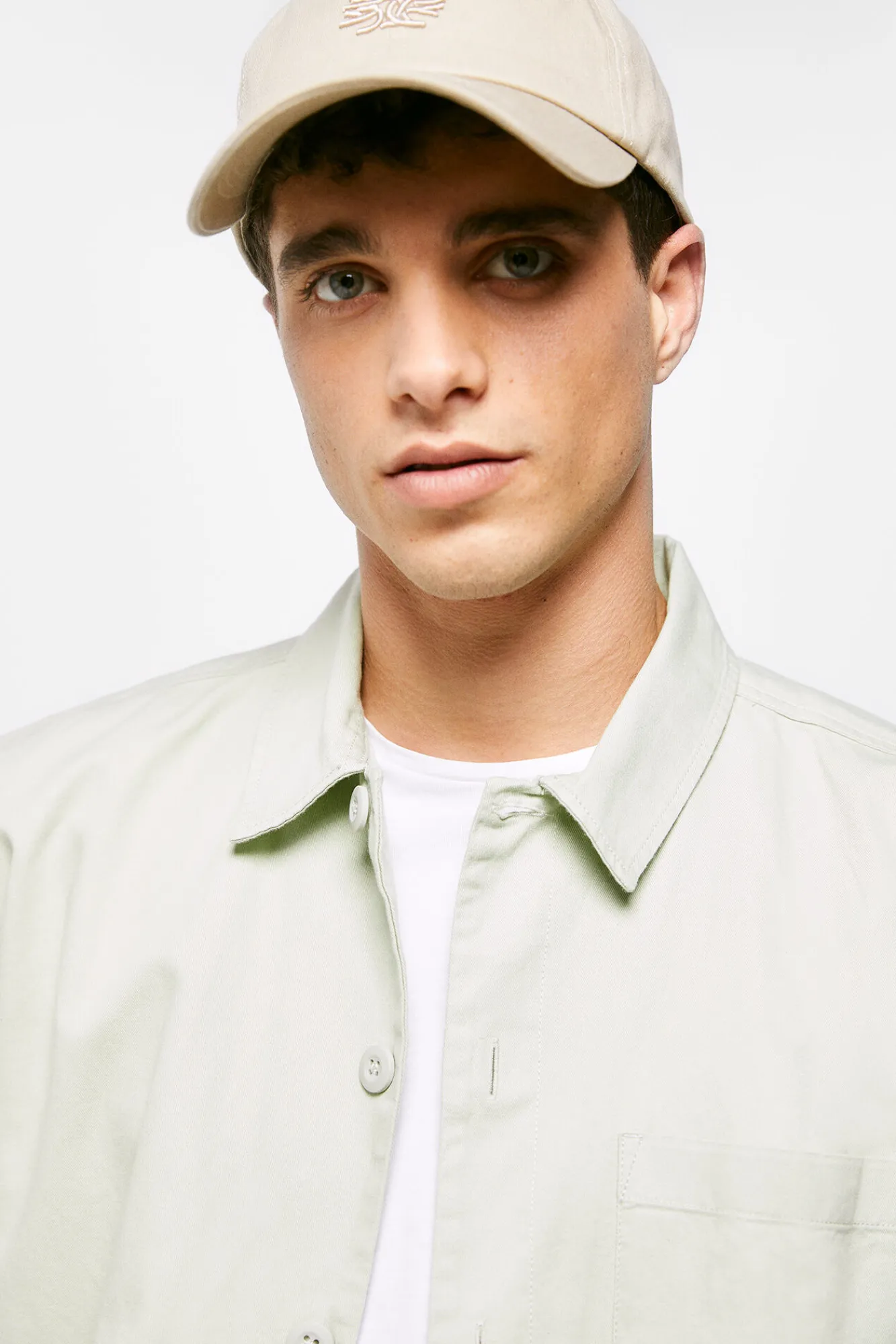 * Sobrecamisa Lino Verde Clearance