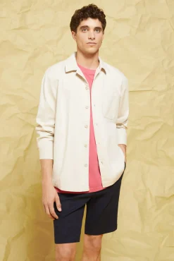 * Sobrecamisa Lino Marron Discount