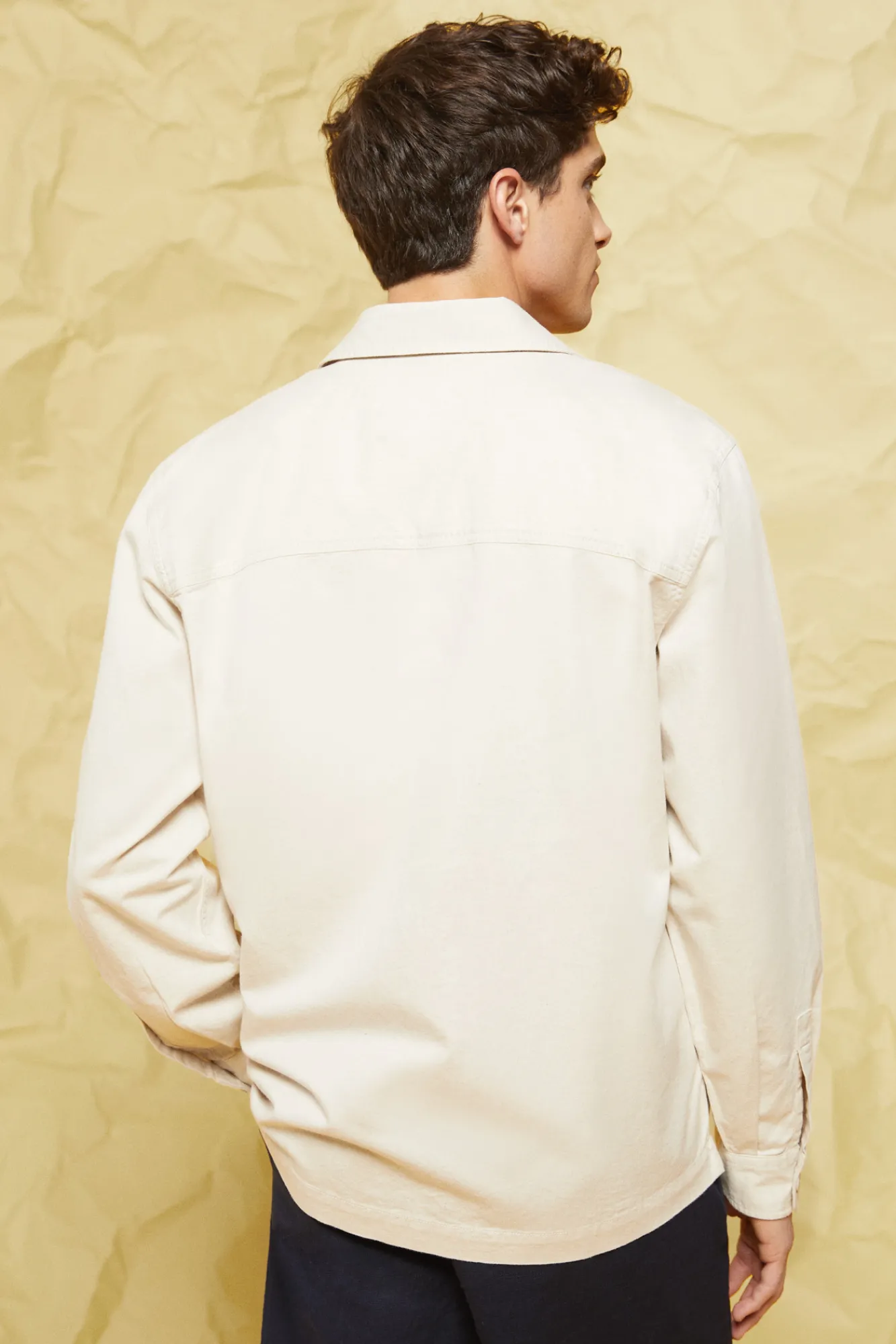 * Sobrecamisa Lino Marron Discount