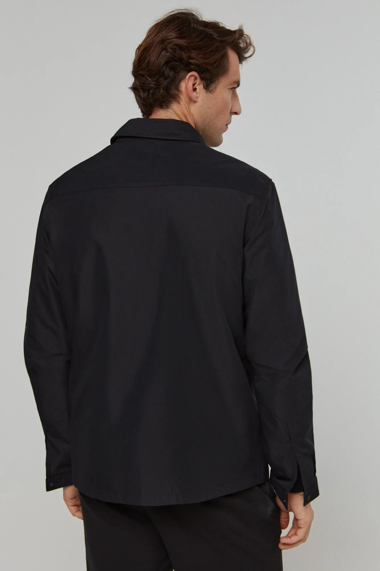 HUGO Sobrecamisa Lona Negro Hot