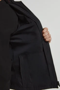 HUGO Sobrecamisa Lona Negro Hot