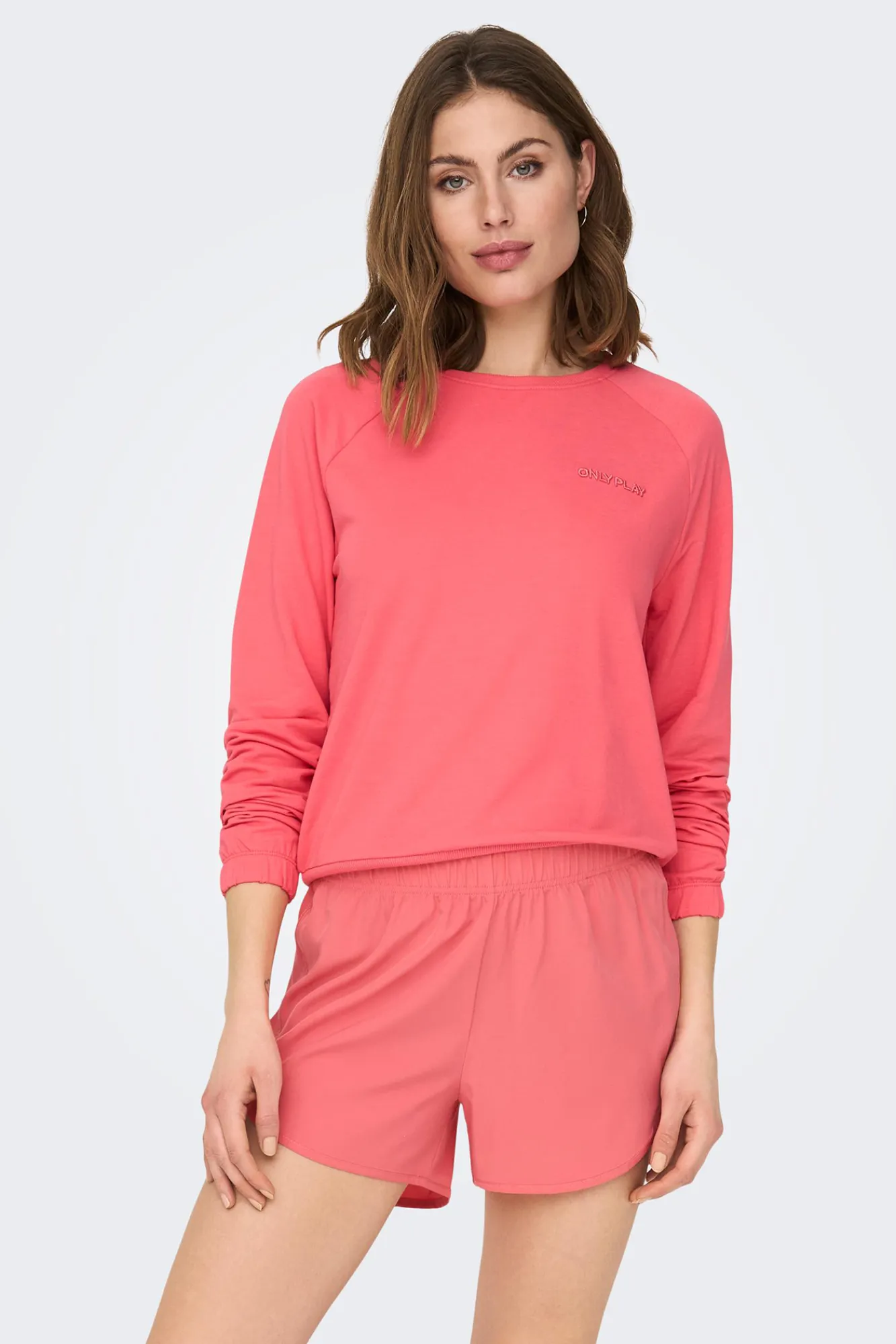 Only Play Sudadera 100% Algodon Fucsia Best