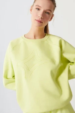 Dash and Stars Sudadera 100% Algodon Logo Lima Verde Discount