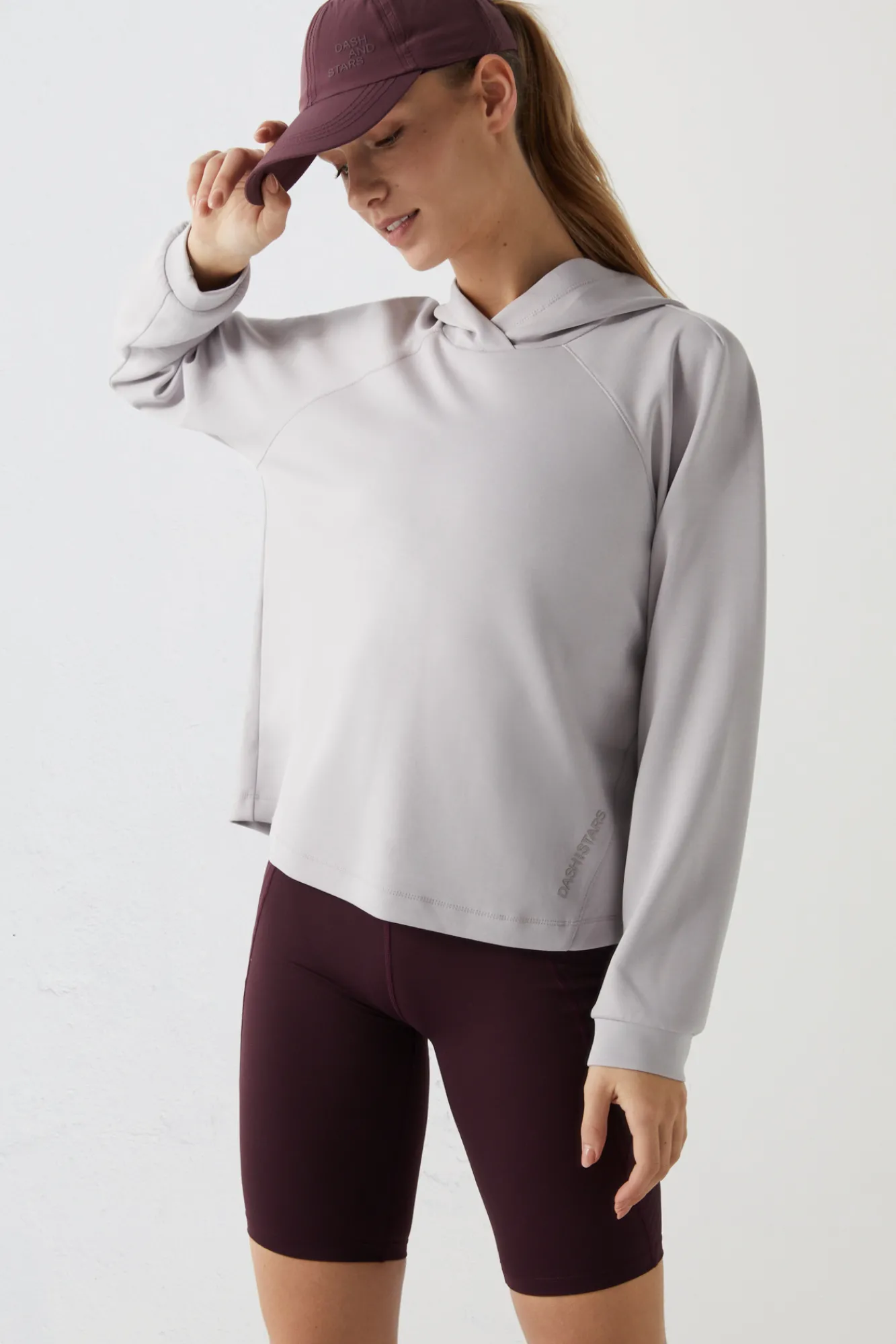 Dash and Stars Sudadera Capucha Gris Outlet