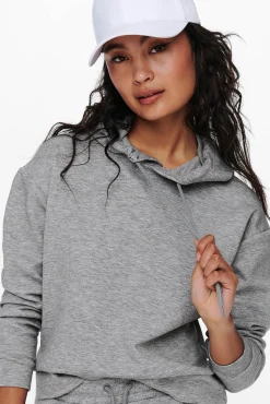Only Play Sudadera Con Capucha Gris Best
