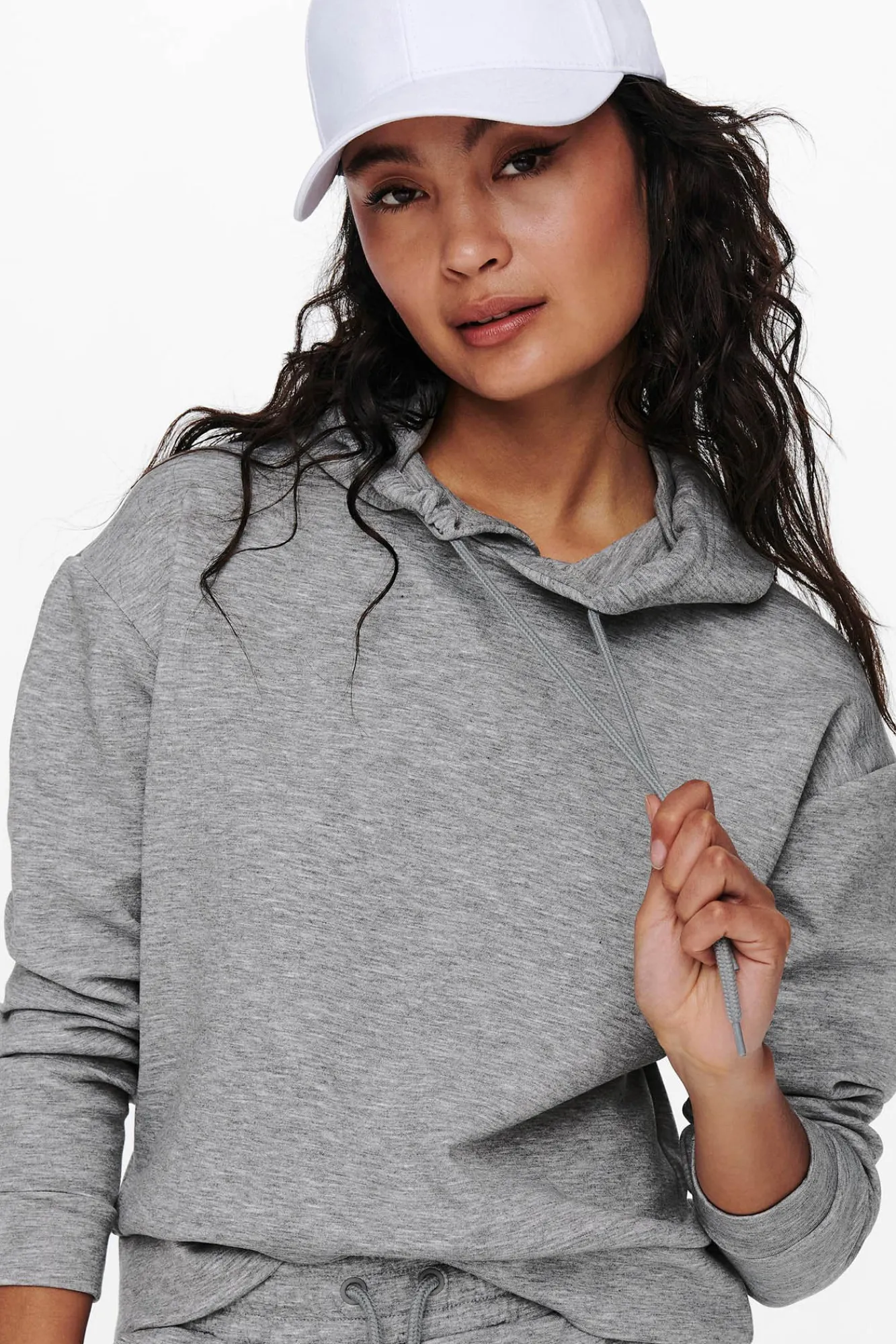 Only Play Sudadera Con Capucha Gris Best