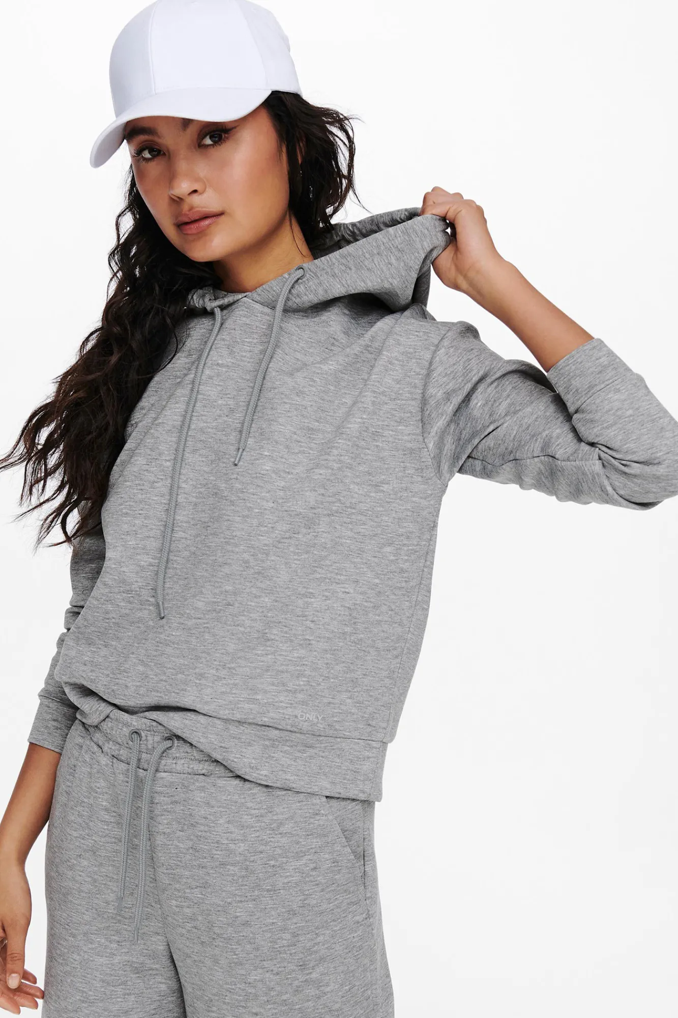 Only Play Sudadera Con Capucha Gris Best