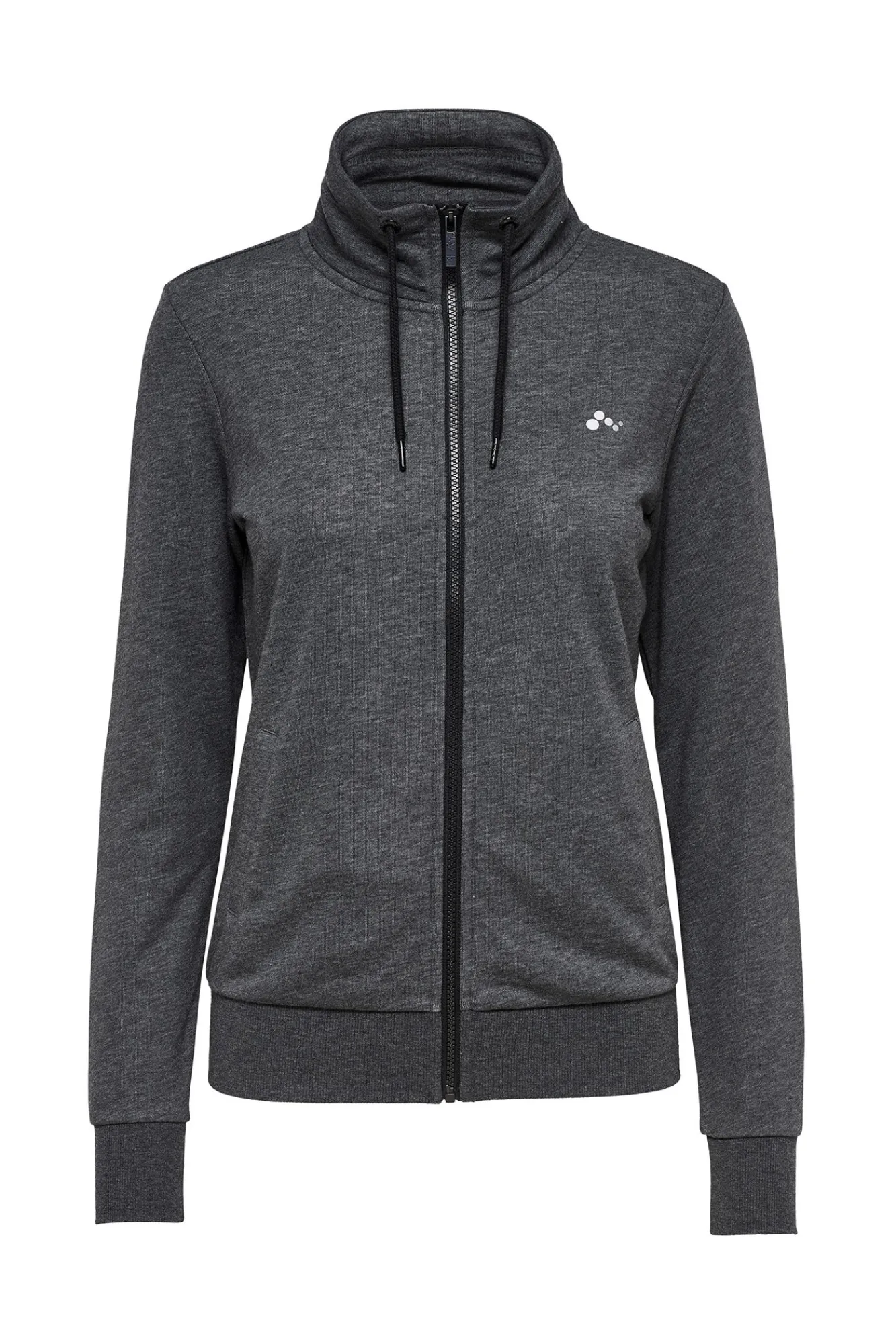 Only Play Sudadera Con Cremallera Cuello Alto Gris New
