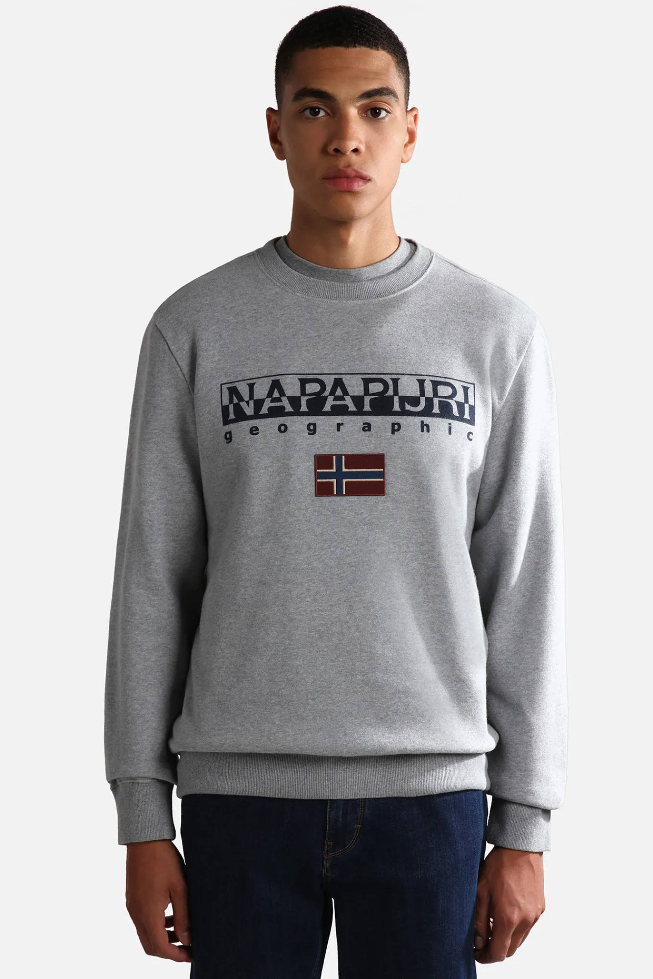 Napapijri Sudadera De Cuello Redondo Ayas Gris Clearance
