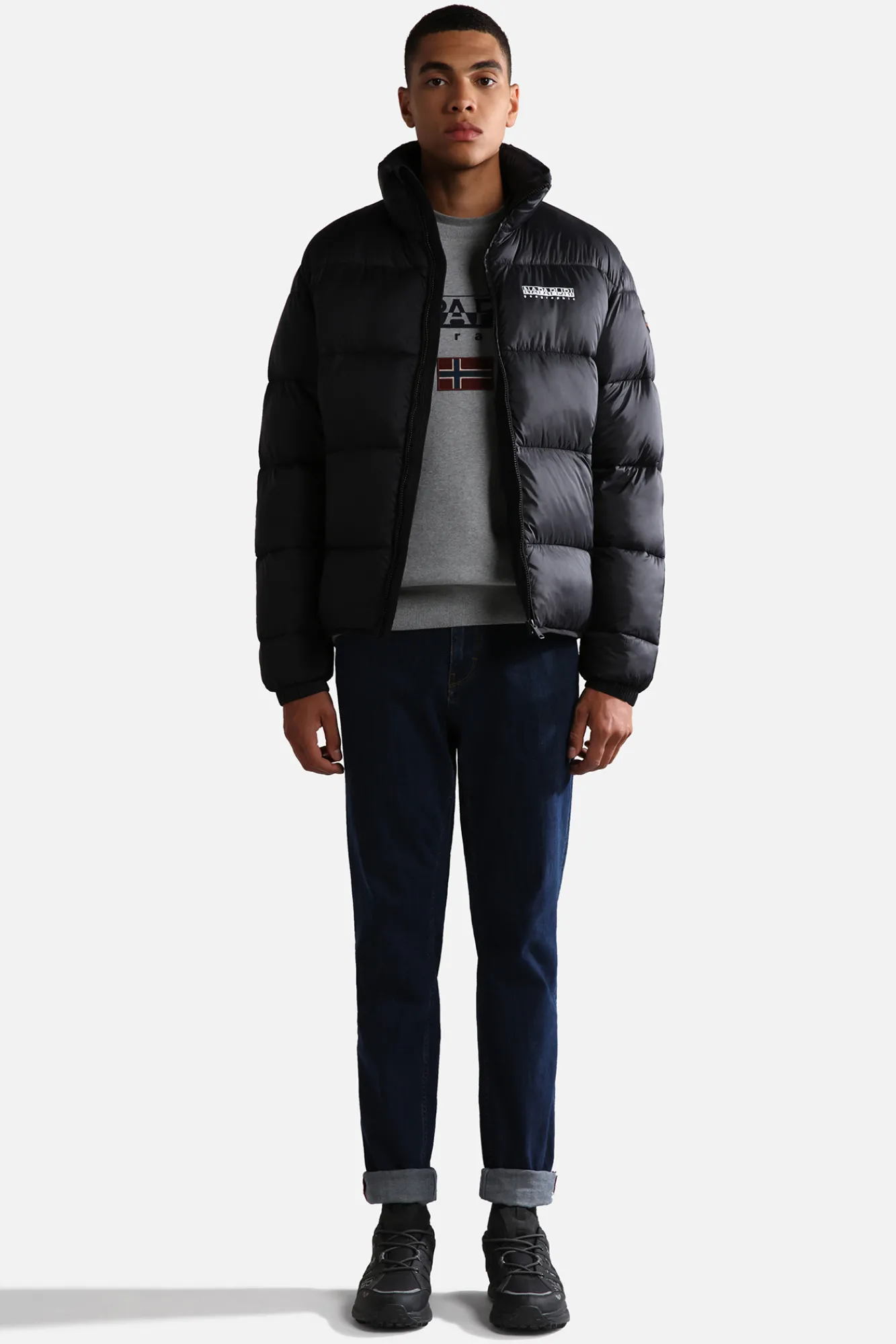 Napapijri Sudadera De Cuello Redondo Ayas Gris Clearance