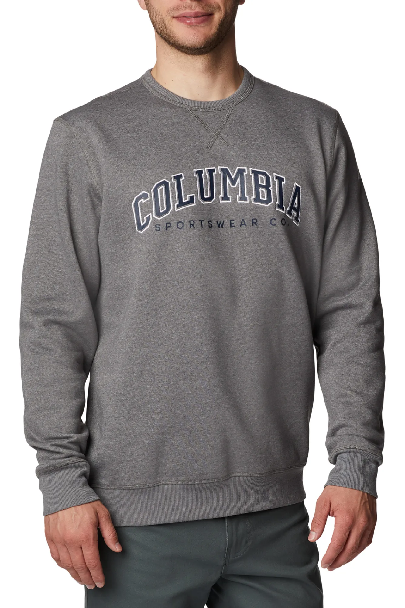 Columbia Sudadera De Cuello Redondo Con El Logotipo De ™ Gris Medio Clearance