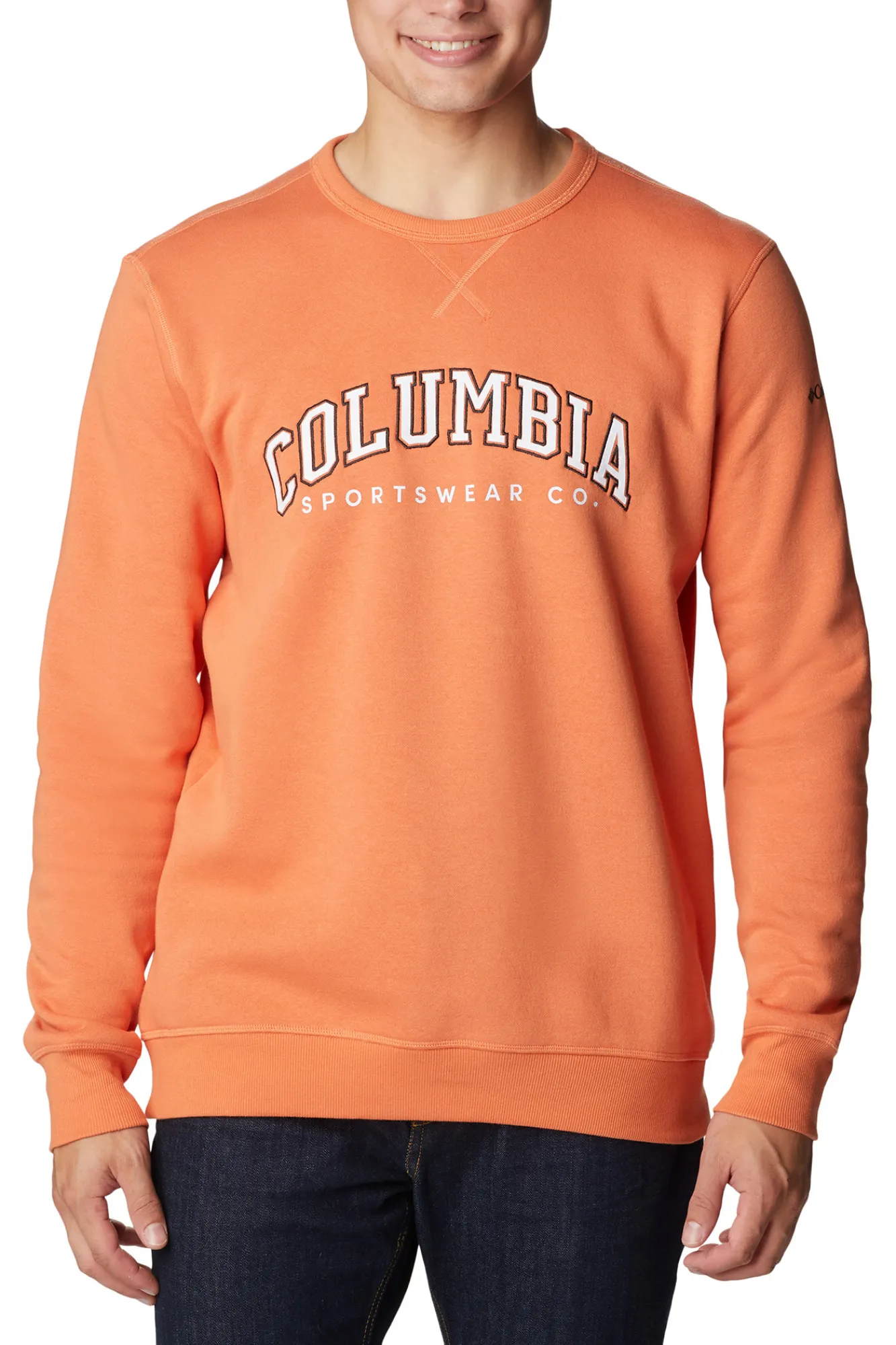 Columbia Sudadera De Cuello Redondo Con El Logotipo De ™ Naranja Sale