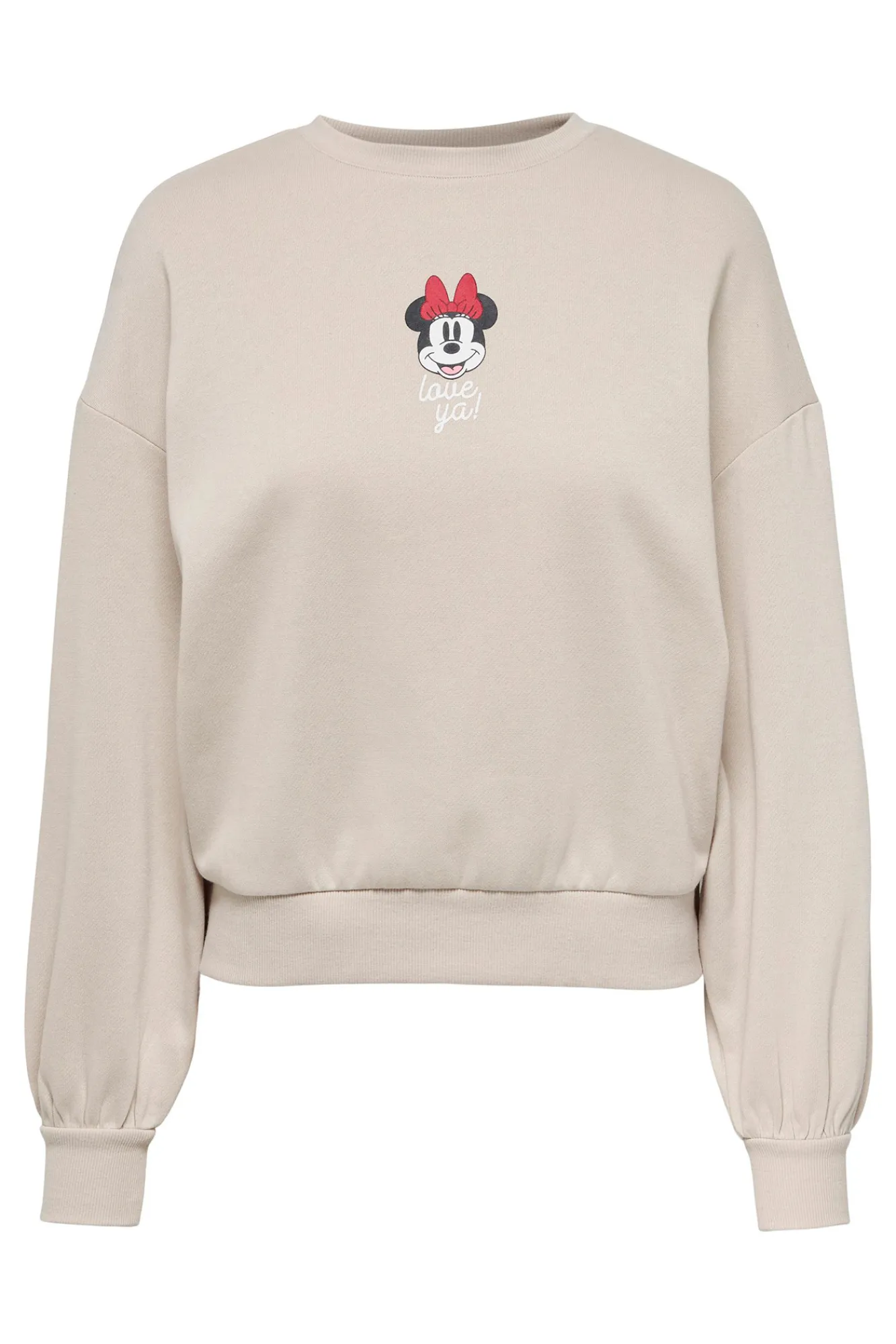 Only Sudadera Mickey Mouse Beige Medio Sale