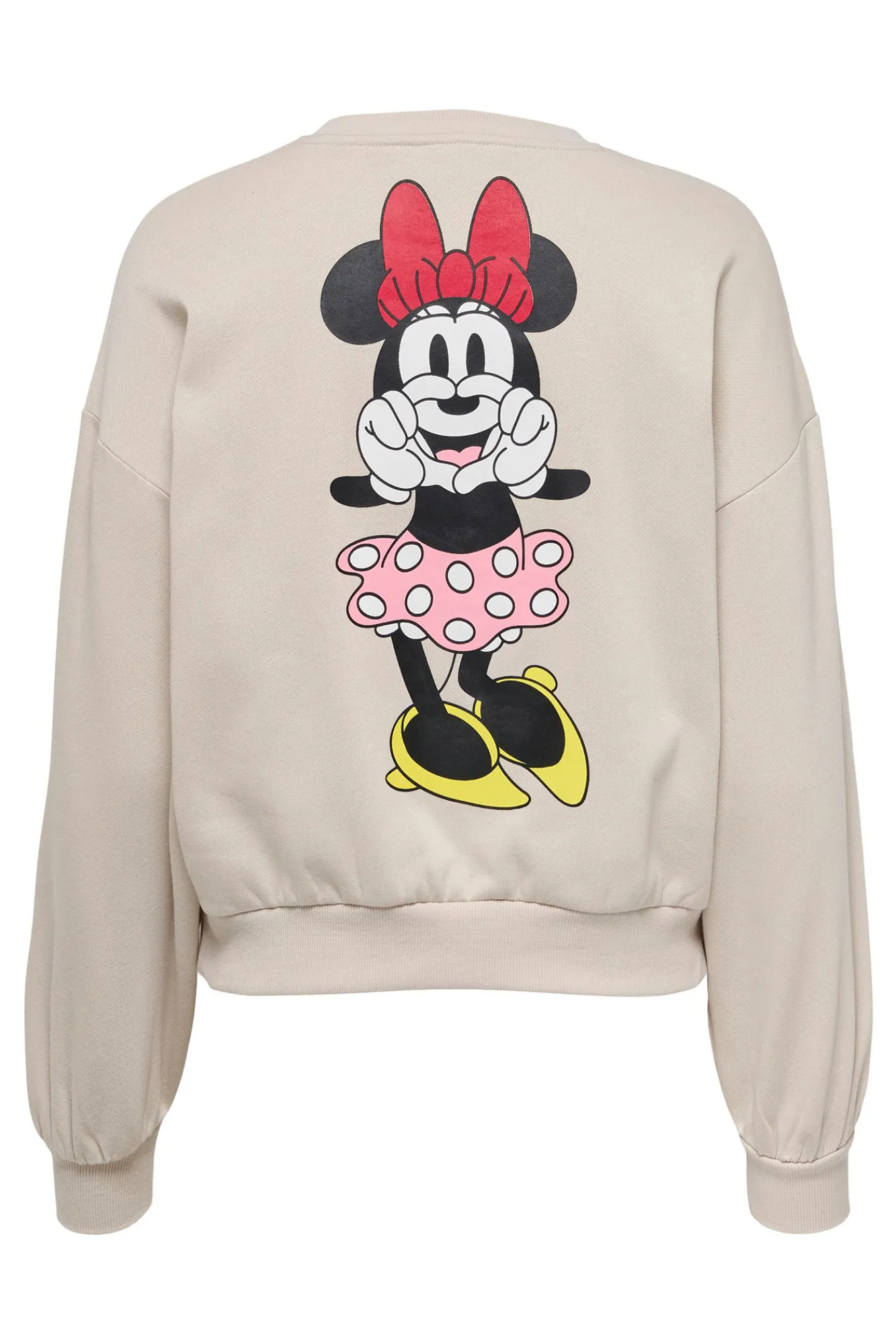Only Sudadera Mickey Mouse Beige Medio Sale