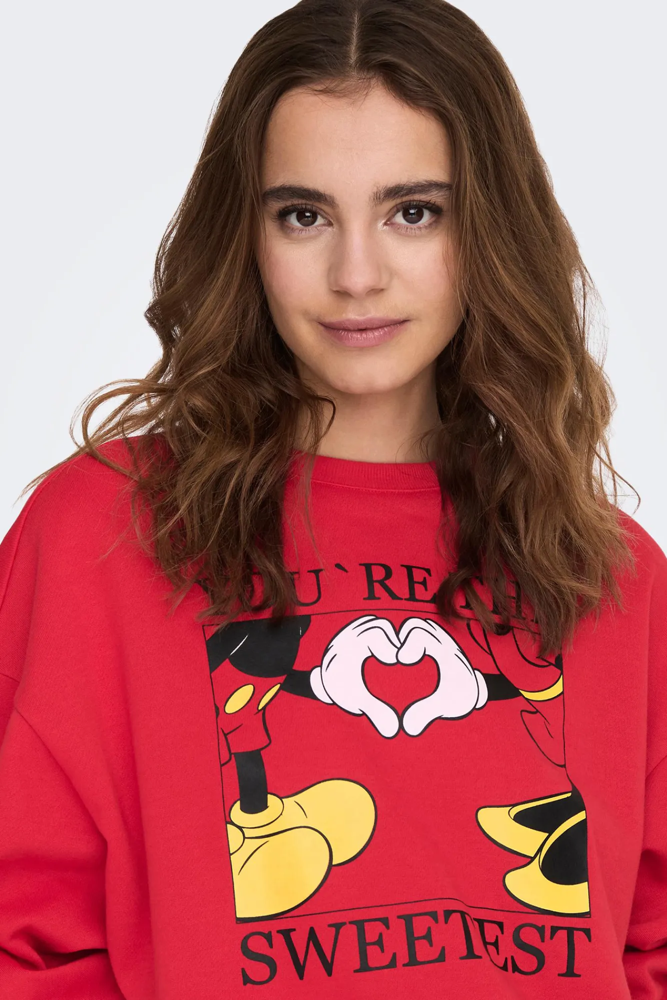 Only Sudadera Mickey Mouse Rojo Best