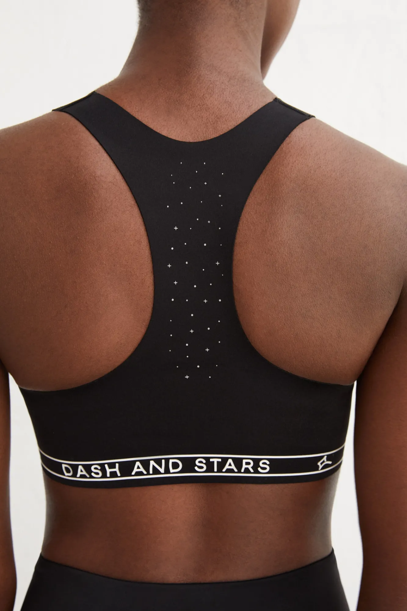 Dash and Stars Sujetador Deportivo Compresivo Negro Best