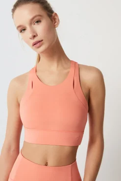 Dash and Stars Sujetador Deportivo Cut Out Coral 4D Stretch Rojo Online