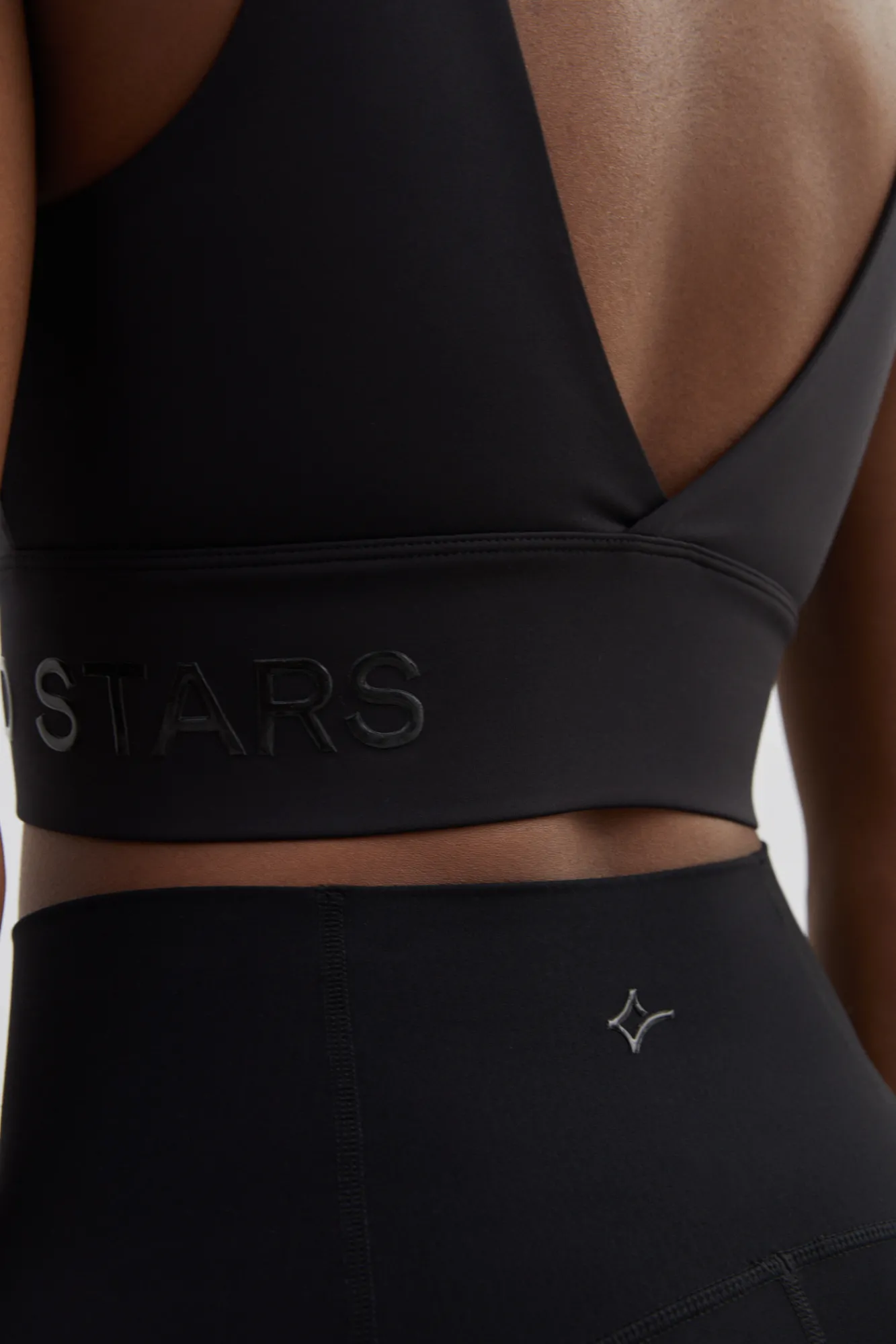 Dash and Stars Sujetador Deportivo 4D Strecht Negro Clearance
