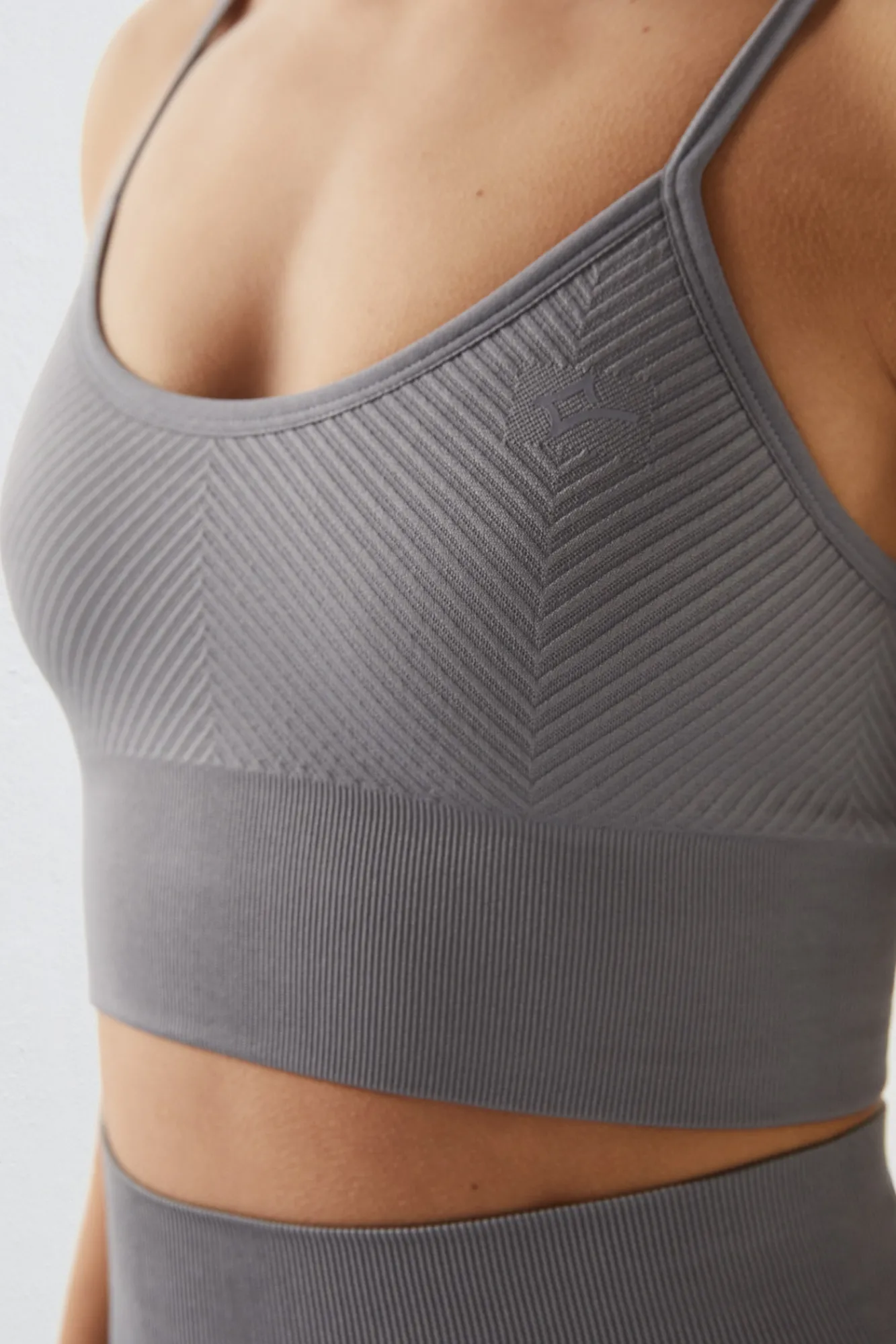 Dash and Stars Sujetador Top Deportivo Seamless Comfort Gris Hot