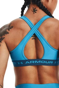 Under Armour Sujetador Ua Crossback Mid Azul New