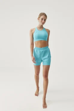 Born Living Yoga Top Bikila Provence Turquesa Clearance